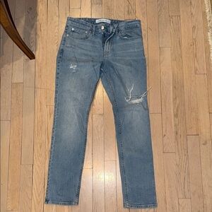 Calvin Klein Jeans Men's Distressed Blue Skinny Jeans